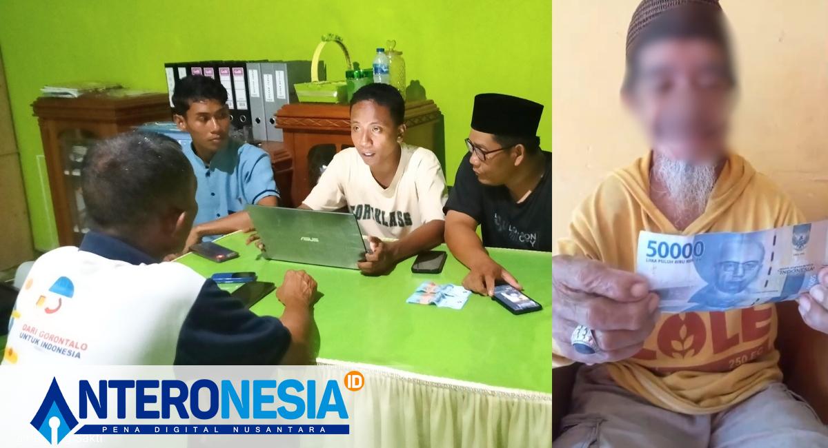 Dokumen Tokoh masyarakat setempat, Rizan Demanto, melaporkan kasus ini ke Panitia Pengawas Pemilu Kecamatan (Panwascam) Sumalata Timur, Jumat malam (18/04/2025), dengan membawa bukti uang serta rekaman video dan suara. (Foto:Ist)